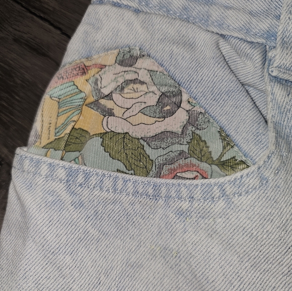 Vintage 80s Everblue patchwork Jeans Size 9/10 - Picture 7 of 16